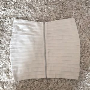 Body con zip front skirt